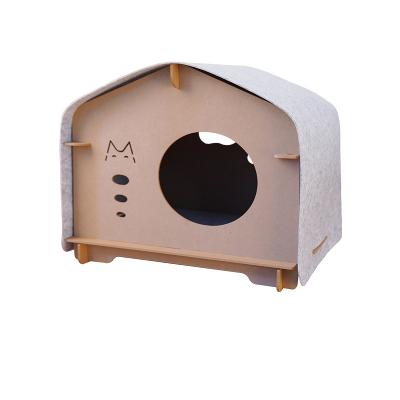 China Stocked cat cage outdoor pet villa pet cat cage cat condo cage for sale