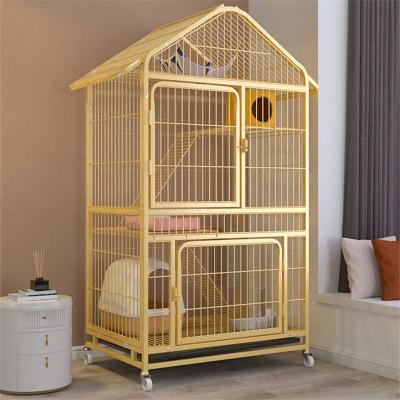 China Stocked Amazon product multilayer cat cage cat cage large cat and dog cage for sale