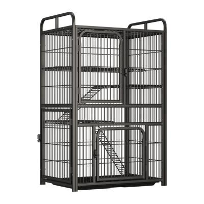 China Stocked Christmas promotional products cat simple cage multilayer cat cage large cat cage outdoor for sale