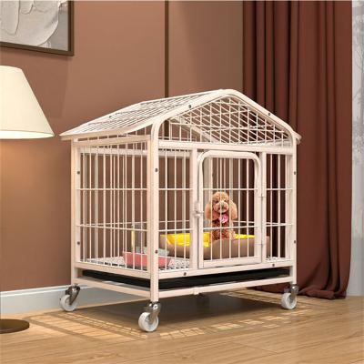 China Stocked Pet dog cage wire dog cage luxury  portable dog cage for sale