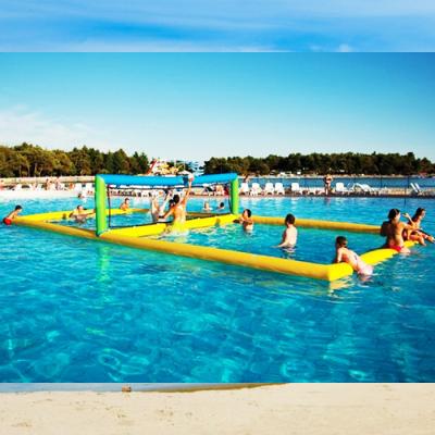 China Water Park Export To Brazil Interesting Volleyball Field Inflatable Water Toy Floating Water Toys For Water Play Activities for sale