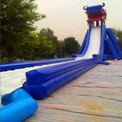 China New Design Durable Main Dragon Theme Inflatable Water Slide With Pool For Kids And Adults, Exciting Inflatable Water Park For Sale for sale