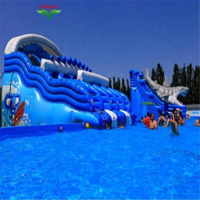 China Durable Hot Kids Inflatable Water Slide, Interesting Water Sports Game Inflatable Water Park for sale