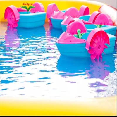 China Warter sports water park pedal boat, hand paddle boat for kids and parents to play toegther for sale