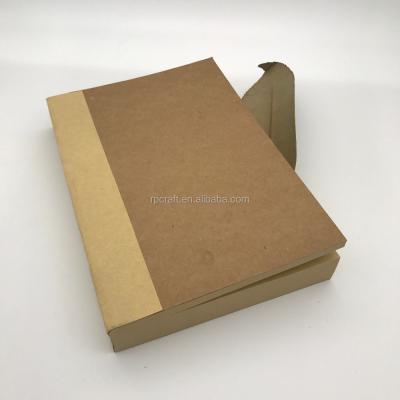 China Hardcover Recycle Brown Kraft Paper Notebook for sale