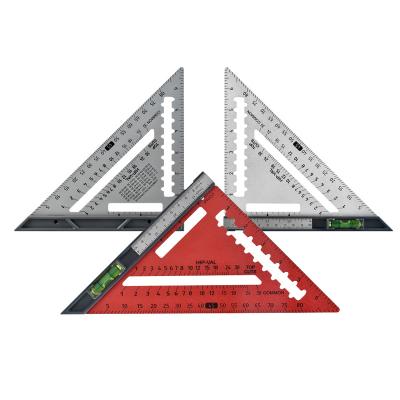 China 7 Inch Aluminum Alloy Ruler Triangle Multifunctional And Industrial Removable Measuring Square Ruler For Designer And Constructor for sale