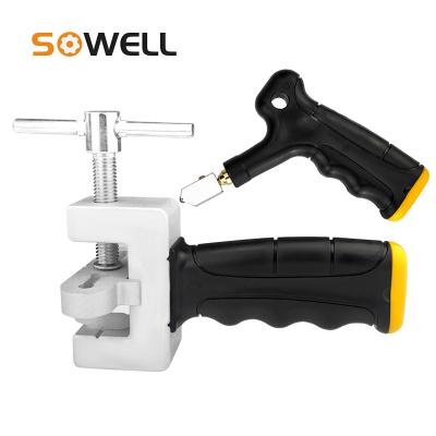 China Handheld Humanized Efficient DIY Tool 11.3*10.8*4cm Large Wheel Design Simple Glass Tile Opener Multifunctional Durable Roller Cutter for sale