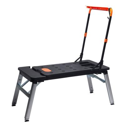 China Multi-functional diy trolley scaffolding workbench mobile workbench platform ladder for sale