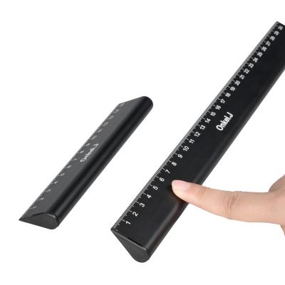 China Multifunctional Aluminum Alloy Drop Ruler Scale Measurement Drafting Ruler Easy to Carry Metric Engineering Ruler for sale