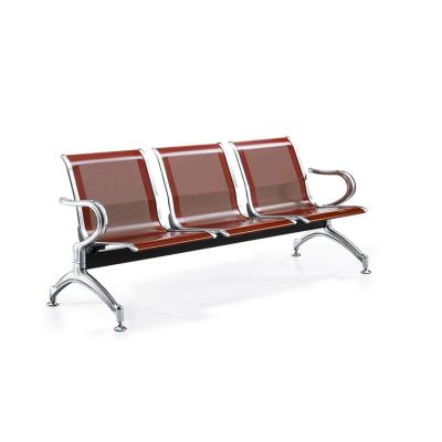 China Modern Promotional Hot Sale Metal Design Bench Chair 3 Seat Hideaway Public Airport Waiting Chairs for sale