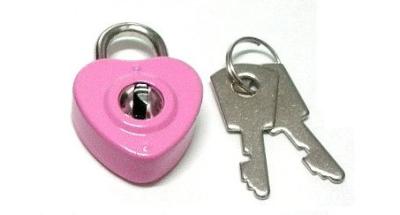 China Iron Heart Shaped Small diary Lock for sale