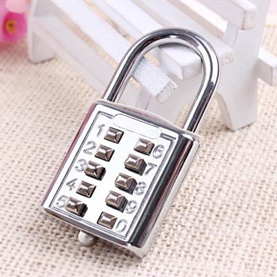 China 10 cerradura dominante de la contraseña de la combinación del botón del cojín PadLock/10 en venta