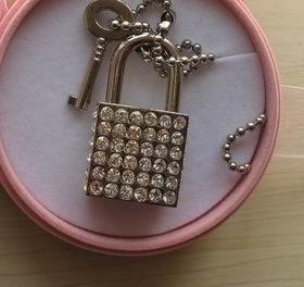 China Rhinestone Padlocks Square shaped Notebook Lock for sale