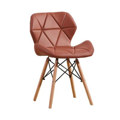 China Popular Design Adjustable Wooden Legs Seat (Height) Leather Restaurant Chair for sale