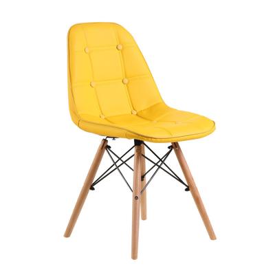 China (Size)Adjustable Modern Yellow Leather Hotel Room Chair/Living Room/Dining Chair for sale