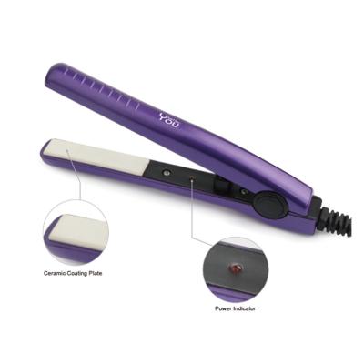 China Hot Air Styling Travel Size Hair Styling Tools Ceramic Flat Iron For Hair Mini Hair Straightener for sale