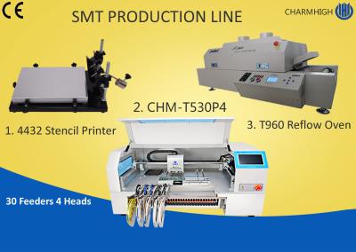 Chine Chaîne de production manuelle de SMT imprimante de pochoir de pâte de soudure, chaîne de montage de carte PCB production par lots à vendre