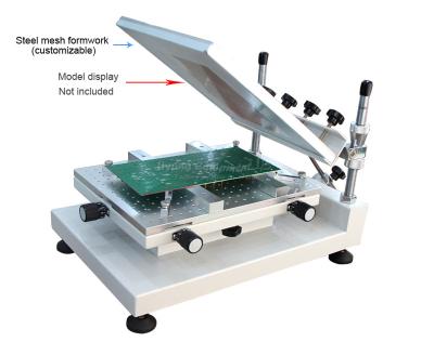 China Manual PCB Stencil Printer 300*400mm , small SMD Assembly line , SMT printer for sale