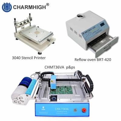 Chine Chaîne de montage de carte PCB : Marquez au poncif l'imprimante 3040, machine de smt de CHMT36VA, four du ré-écoulement BRT-420 à vendre