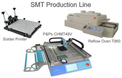 China Cadena de producción de SMT de la sobremesa con horno manual del flujo de la impresora T960 de la plantilla el pequeño en venta