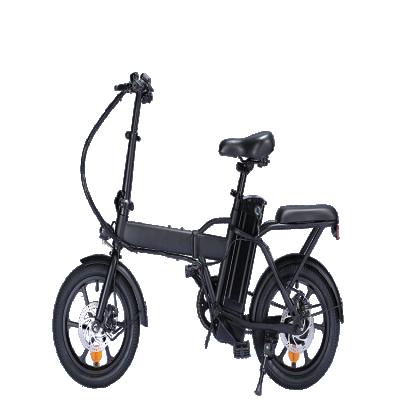 China Aluminum Alloy EU Warehouse Adult 16 Inch 250W 36V 7.5Ah Cheap Chinese Mini DC Motor Two Seats E-Bike Foldable Hybrid Other City Electric Bike for sale