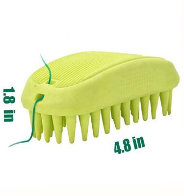 China 2021 Viable Multifunctional Pet Bath Massage Brush Dog Beauty Brush Silicone Pet Brush for sale