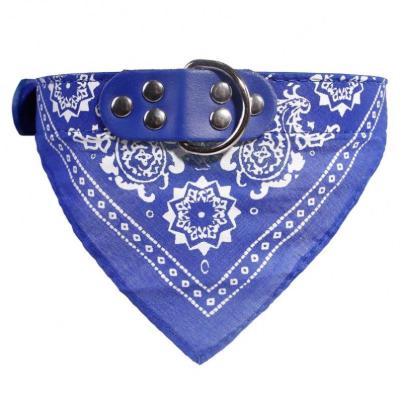 China Customized Sustainable Pet Printed Colorful RGB Pet Bandana Collar for sale