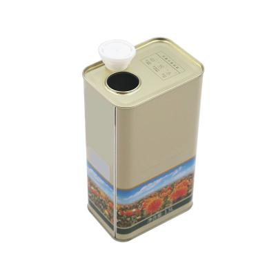 China Household Products Customized Square Tin Can Lubricating Motorcycle Oil Can for sale