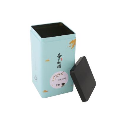 China Wholesale Household Products Food Grade Box Tins Large Tin Metal Tins For Tea Packaging Square Coffee Tea Box for sale