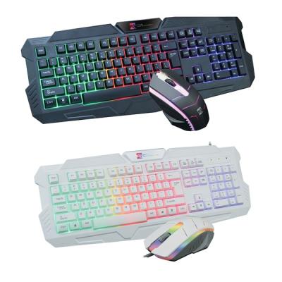 China Plug & Play Combo Set Backlit USB Gaming Wired Keyboard and Wired Mouse for sale