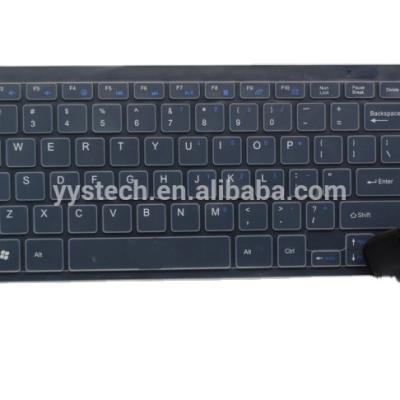 China Desktop Keyboard and Mouse Set in Mini Wireless Spanish Keyboard and Mouse Combo for sale