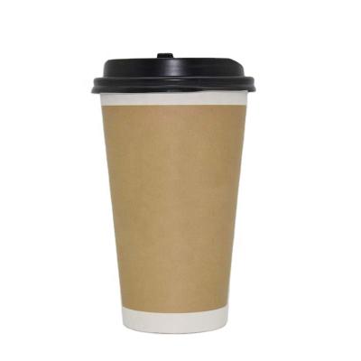 China 12oz Recyclable Printed Biodegradable Disposable PLA Coated Logo Paper Compostable Custom Coffee Cups 12oz Double Wall Paper Cup for sale