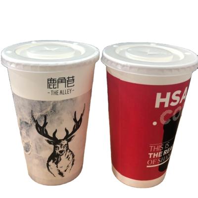 China Widely Used Special Design Soda Paper Cup Drink Packaging Bubble Tea Packaging Recyclable for sale