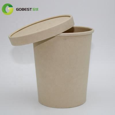 China Disposable Disposable Takeout Container Soup Container Noodle Soup Custom Printing Biodegrad for sale