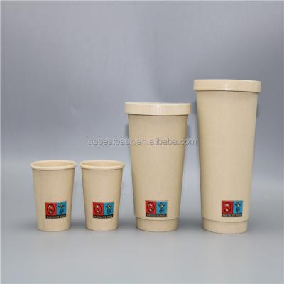 China bicchieri carta de bicchieri food and drink packaging cardboard cup recyclable coffee cup to go cupping with cover for sale