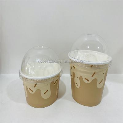 China Disposable designer customize ice cream cup bowl ice cream cup paper sedex for sale