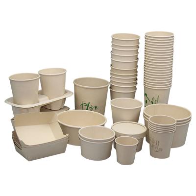 China 450ml Paper Soup Container Biodegradable Logo Eco Friendly Soup Cup for sale