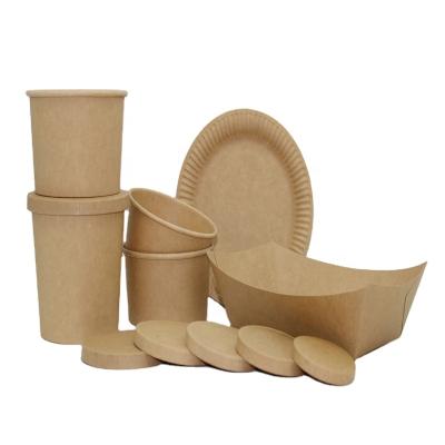 China Disposable Food Tray Paper Packing Tray Paperboard Sushi Boat Shape Paperboard Packaging Trays for sale