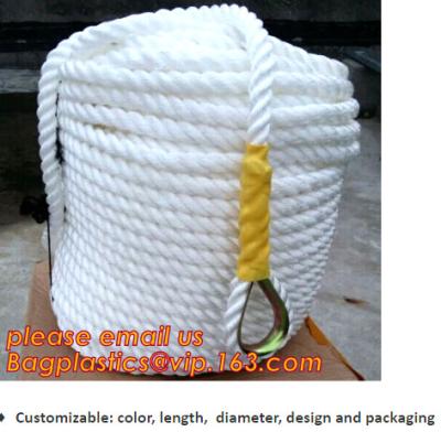 China 1/2 in. White Twist polyester rope, cheap and quality 3 inch polypropylene marine rope, polypropylene rope, PET+PP rope for sale