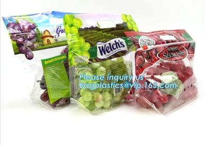 China Fresh Perforated Fruit Bag, Fruit bag with slider zip, k fresh keeping pouch bottom gusset banana/mango/grape frui for sale