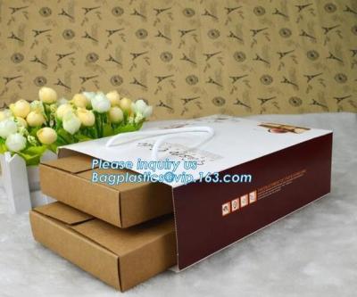 China Bread Art Packing Kraft Paper Bag,Food Grade disposable Paper Bag With Logo Print,Beautiful printing Food grade package for sale