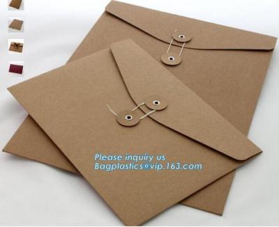 China Custom fancy paper envelope food packaging envelope business envelopes with self adhesive,a3 a4 a7 gold brown shipping k for sale