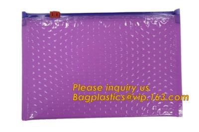 China Hot sale customized Slider bubble bag, Reclosable Bubble zip lock packaging bag,Insulation Packing Bag Thermal 3D Box Li for sale