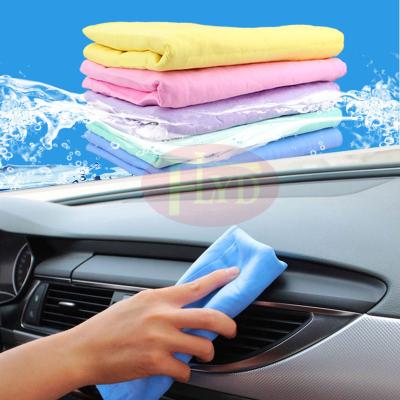 China Child Safe PVA Faux Buckskin Towel for Car Washes Pets Multifunctional Towel Car Seat Towel Cat Dog Bath Dry Hair Cleaning for sale