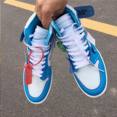 China High Quality Classic AJ PVC Shoes Air College Basketball Shoes UNC Blue Running Sneakers With Box Size 36-46 for sale