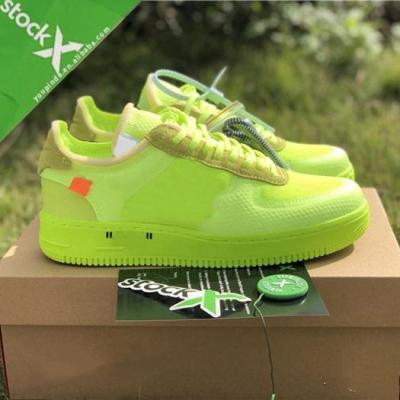 China Active Sports Newcomers Forces Volt Running Shoes Women Trainers Men Forced Sports One Skateboard Classic 1 Green Shoes for sale