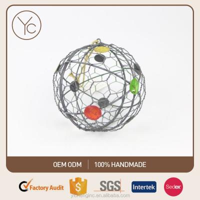 China 100% New Design Handmade Christmas Chicken Wire Christmas Tree Ornaments,Christmas Tree Ornaments.Chicken wire ball ornaments. for sale