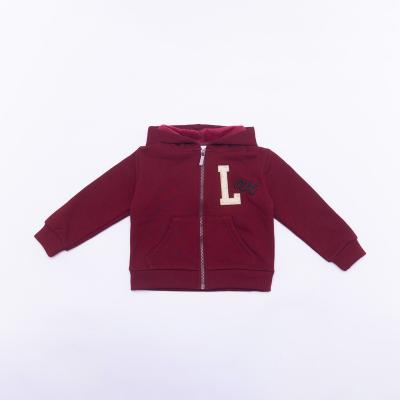 China OEM Breathable Girls Autumn/Winter Burgundy Red Hoodies For 4-14 Years Old Kids for sale