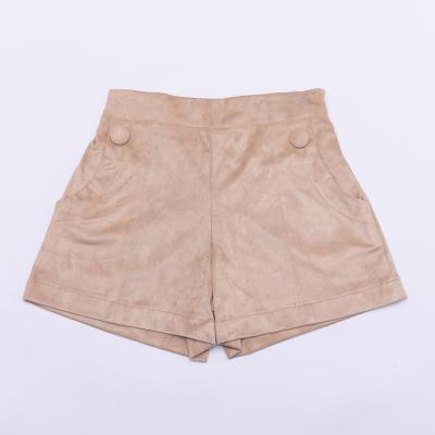 China OEM Breathable Girls Champagne Velvet Shorts Children Clothes for sale