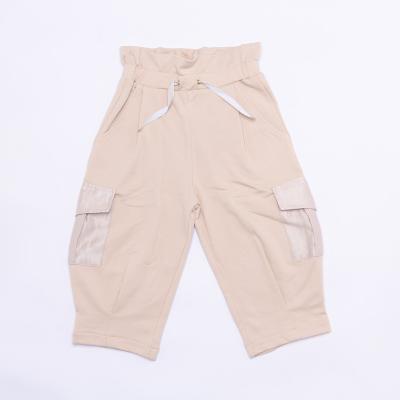 China OME Breathable Girls Khaki Leisure Pants For 4-14 Years Kids for sale